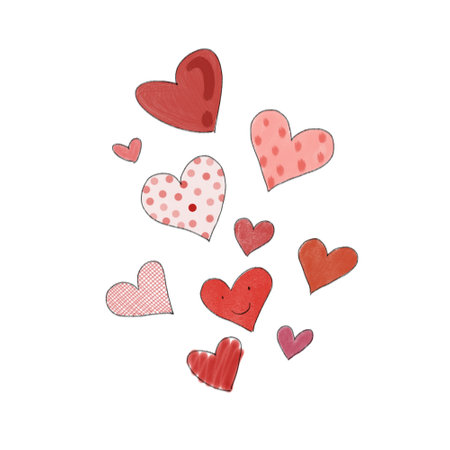 heart clip artのイラスト素材