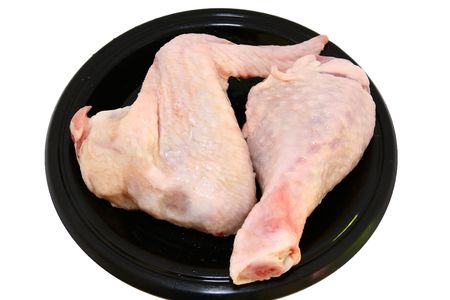 chicken drumstick and wingの写真素材