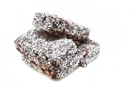 homemade lamington coconut cake 1の写真素材