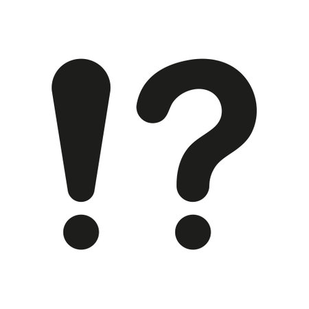 FAQ, Question Mark and Exclamation Point Silhouette Icon. Caution Glyph Pictogram. Interrogative Warning Sign. Alert Solid Symbol, Question and Answer Information. Isolated Vector Illustrationのイラスト素材
