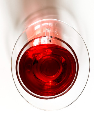 Cup of Karkadeh Red Tea isolated on a white backgroundの写真素材