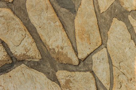 Brick stone street road background. Grey pavement texture
