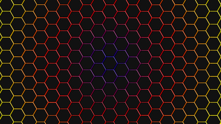 Spectrum colorfull hexagonal texture. Abstract background for design.