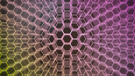 Colorfull hexagonal texture. Abstract background for design.