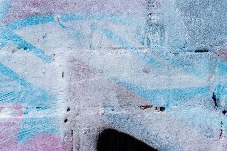 Fragment of colored graffiti painted on a brick wall. Texture. Abstract background for design.の写真素材