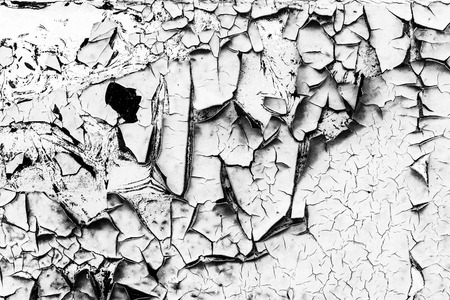 Texture of peeling paint. Abstract background for design. Black and white.の写真素材