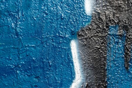 Fragment of bright graffiti painted on a stone wall.の写真素材