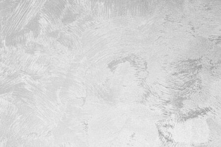 Texture of white monochrome decorative plaster or concrete. Abstract backdrop for design. Banner...