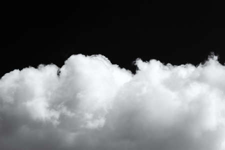 Monochrome cumulus clouds in the sky in cloudy weather. Abstract background for design.