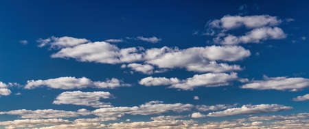 A sky with dramatic clouds on a sunny day.の写真素材