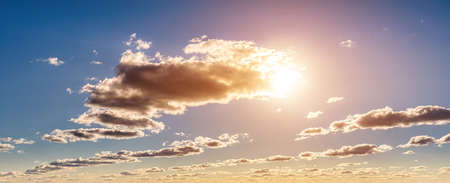 A sky with dramatic clouds on a sunny day.