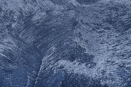 Texture of blue decorative plaster or concrete. Abstract grunge background for design.