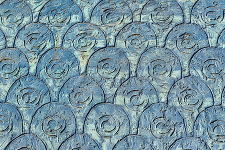 traditional islamic ornament. Fragment of a ceramic mosaic.Abstract background.