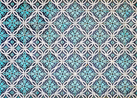 Geometric traditional Islamic ornament. Fragment of a ceramic mosaic.Abstract background for design.