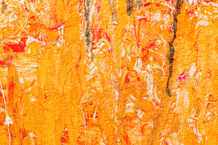Colorful abstract oil painting art background. Texture of canvas and oil paint. Abstract background for design.の写真素材