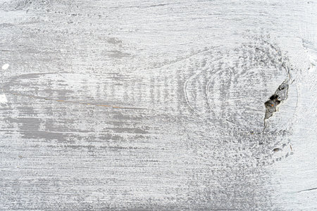 White and gray painted textured wooden plank. Abstract background for design.の写真素材