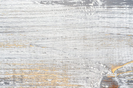 White and gray painted textured wooden plank. Abstract background for design.の写真素材