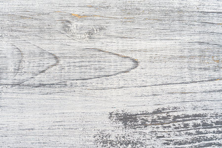 White and gray painted textured wooden plank. Abstract background for design.の写真素材