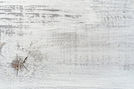 White and gray painted textured wooden plank. Abstract background for design.の写真素材