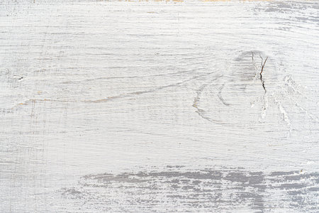 White and gray painted textured wooden plank. Abstract background for design.の写真素材