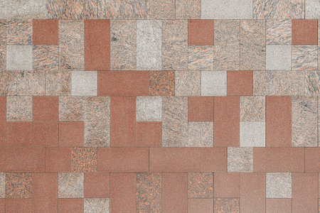 Red granite tile texture. Abstract background for design.の写真素材