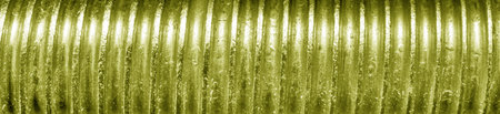 Texture of bronze bolt thread. Abstract metallic banner for design.の写真素材