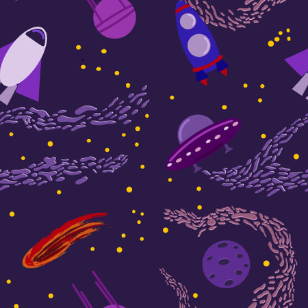 space background with abstract shapes and planets. web design. space exploration. vector...