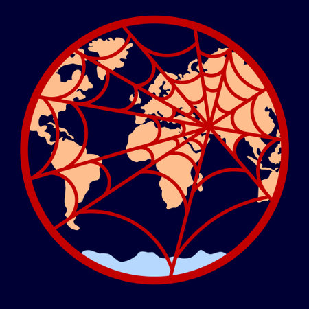 symbol web of the internet vector illustration. world wide webのイラスト素材