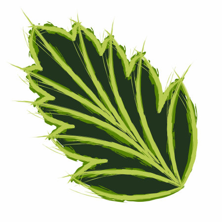 leaves seamless vector floral background. leaf print illustration. Summer jungle print.のイラスト素材