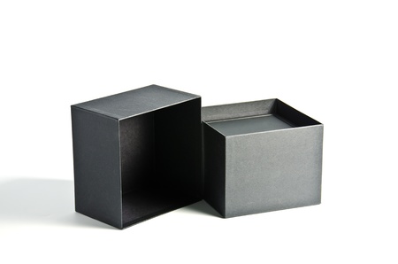 Black  box on white background