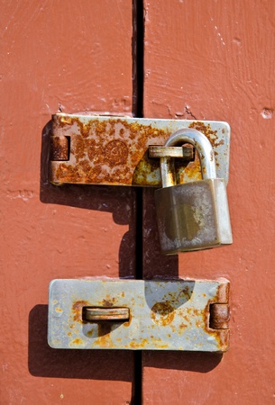 Lock to lock the door.の写真素材