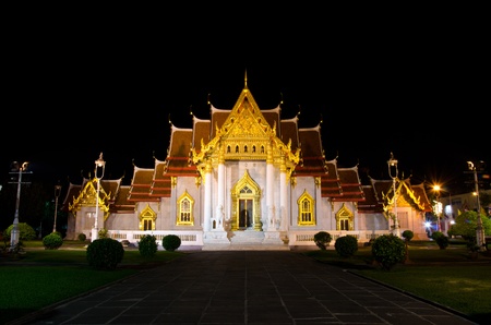 Marble Temple, Bangkok, Thailand.の写真素材