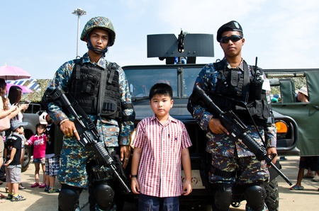 BANGKOK - JANUARY 14 : Scenes on display at Don Muang Airshow, January 14, 2012, Don Muang Airport, Bangkok, Thailand.  のeditorial素材