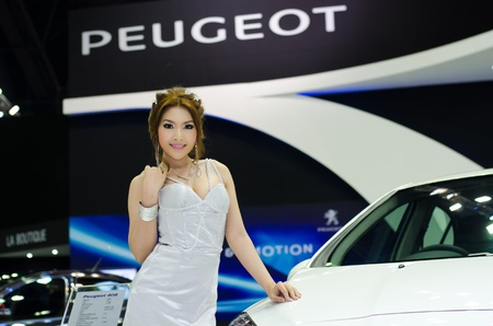 BANGKOK - MARCH 27: Peugeot car with unidentified model on display at The 33th Bangkok International Motor Show  on March 27, 2012 in Bangkok, Thailand.のeditorial素材