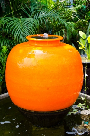 Clay pots to decorate the garden.の写真素材