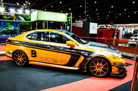 BANGKOK - JUNE 20 :  Lexus IS F CCSR car on display at Bangkok International Auto Salon 2013 Exciting Modified Car Show on June 20, 2013 in Bangkok, Thailand.のeditorial素材