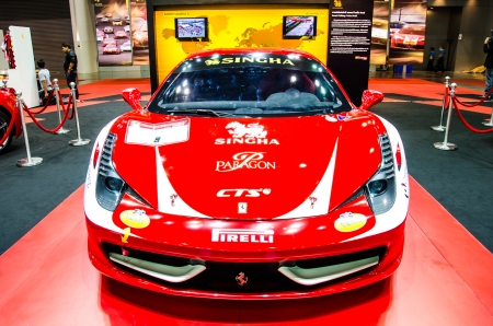BANGKOK - JUNE 20 :  Ferrari car on display at Bangkok International Auto Salon 2013 Exciting Modified Car Show on June 20, 2013 in Bangkok, Thailand.のeditorial素材