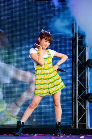 BANGKOK - SEPTEMBER 1 : Takahashi Ai Japanese singer in Japan Festa in Bangkok 2013 on September 1, 2013 at Central Word, Bangkok, Thailand.のeditorial素材