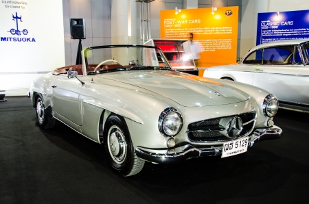NONTHABURI - NOVEMBER 28 : Mercedes-Benz 190SL car on display at The 30th Thailand International...