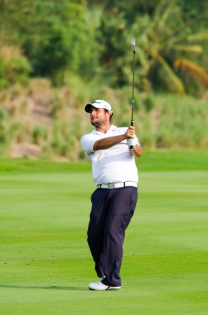 CHONBURI - DECEMBER 15 : Alexander Levy of France player in Thailand Golf Championship 2013 at Amata Spring Country Club on December 15, 2013 in Chonburi, Thailand.のeditorial素材