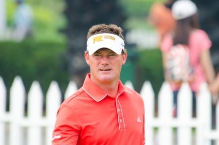 CHONBURI - DECEMBER 15 : Alex Cejka of Germany player in Thailand Golf Championship 2013 at Amata Spring Country Club on December 15, 2013 in Chonburi, Thailand.のeditorial素材