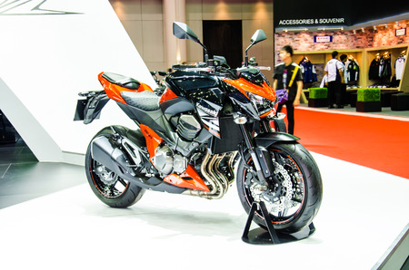 BANGKOK - MARCH 24: Kawasaki Z800 motorbike on display at The 35th Bangkok International Motor Show...