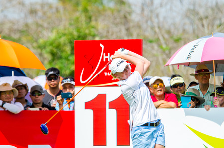 CHONBURI - MARCH 1: Stacy Lewis of USA in  Honda LPGA Thailand 2015 at Siam Country Club, Pattaya Old Course on March 1, 2015 in Chonburi, Thailand.のeditorial素材
