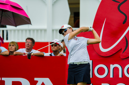 CHONBURI - FEBRUARY 28: Sun Young Yoo of South Korea in Honda LPGA Thailand 2015 at Siam Country Club, Pattaya Old Course on February 28, 2015 in Chonburi, Thailand.のeditorial素材