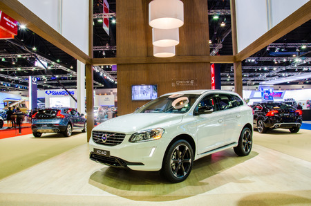 NONTHABURI - MARCH 24: Volvo V60 on display at Thailand 36th Bangkok International Motor Show 2015 on March 24, 2015 in Nonthaburi, Thailand.のeditorial素材