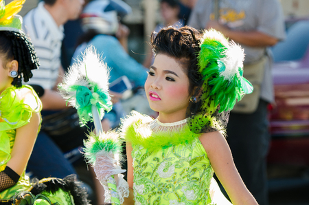 SINGBURI - NOVEMBER 27 : Parade for sporting day of The Anuban Singburi School on November 27, 2015 at Singburi, Thailand.のeditorial素材