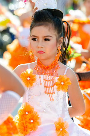 SINGBURI - NOVEMBER 27 : Parade for sporting day of The Anuban Singburi School on November 27, 2015 at Singburi, Thailand.のeditorial素材
