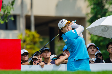 CHONBURI - FEBRUARY 27: Inbee Park of South Korea in Honda LPGA Thailand 2016 at Siam Country Club, Pattaya Old Course on February 27, 2016 in Chonburi, Thailand.のeditorial素材
