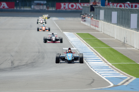 BURIRAM - THAILAND 24 : Formula Masters China Series on display Buriram Super Race 2016 at Chang International Racing Circuit on July 24, 2016, Buriram, Thailand.のeditorial素材