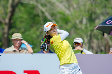 CHONBURI - FEBRUARY 28 : Chella Choi of South Korea in Honda LPGA Thailand 2016 at Siam Country Club, Pattaya Old Course on February 28, 2016 in Chonburi, Thailand.のeditorial素材